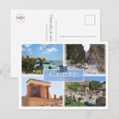 GR Griekenland - Kreta - Briefkaart (Voorkant / Achterkant)