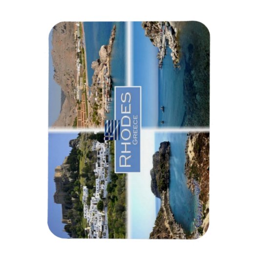 GR Griekenland - Rhodes - Kolymbia the Harbour - Magneet (Verticaal)