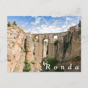 "Gr Taag" van Ronda met Puente Nuevo. Briefkaart