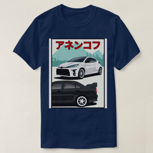 Gr Yaris vs Evo T-shirt (Design voorkant)