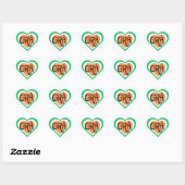 Grá - Irish Love design - Irish Language Hart Sticker (Vel)