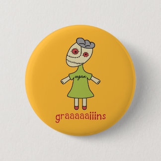 GraaaVegan Zombie Ronde Button 5,7 Cm