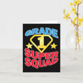 Graad 1 Superheld-lerarenteam Kaart (Gele Bloem)