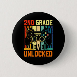 Graad 2 Ontgrendeld Videospel Ck Terug naar School Ronde Button 5,7 Cm