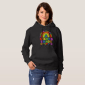 Graad 2 Regenboog Leraren Team Tweede Klas Squad Hoodie (Voorkant volledig)