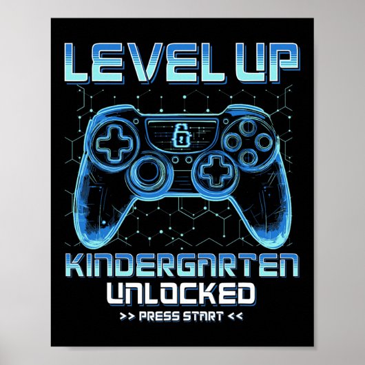 Graad Kleuterschool Ontgrendeld Terug Naar School Poster (Voorkant)