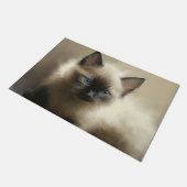 Graad van innocentie Siamese Kitten-portret Deurmat (Schuin)