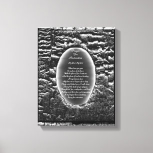 Graad voor herstel canvas afdruk