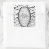 Graad voor herstel vierkante sticker (Tas)