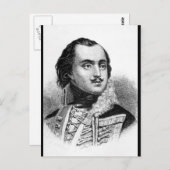 Graaf Casimir Pulaski.  Copy_War Afbeelding Briefkaart (Voorkant / Achterkant)