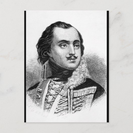 Graaf Casimir Pulaski.  Copy_War Afbeelding Briefkaart (Voorkant)