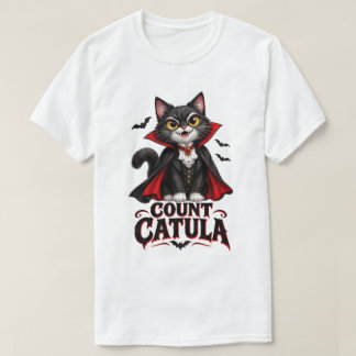 Graaf Catula Vampier Kat Halloween Spoken Gothic T-shirt