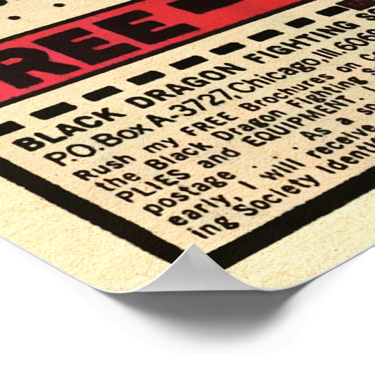  graaf Dante Advertisement Art Poster (Hoek)