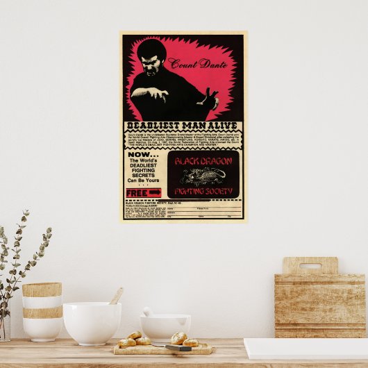  graaf Dante Advertisement Art Poster (Keuken)