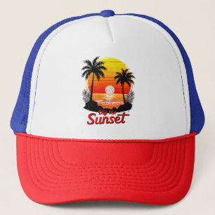 "Graaf de zonsondergang" Volleybal zonsondergang o Trucker Pet