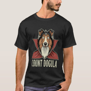 Graaf Dogula Grappige Griezels Hond Schaap Feest H T-shirt