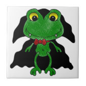Graaf Frogula: Cute Vampire kikker Tegeltje (Voorkant)