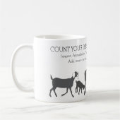 Graaf je zegeningen voor GOAT LOVERS Koffiemok (Links)