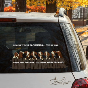 Graaf je zegenstaartje met roodbaars raamsticker