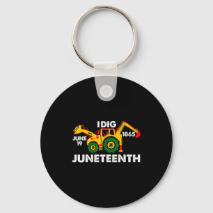 Graaf juneteenth vuisten tractor 19e 1865 sleutelhanger