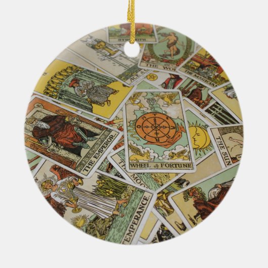 Graaf Kaarten fortuin Keramisch Ornament (Achterkant)