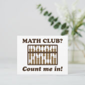 Graaf me in de Wiskunde Club Briefkaart (Staand voorkant)