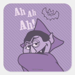 Graaf Telgraaf - Ah Ah Ah! Vierkante Sticker
