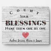 Graaf uw naakte Rustige Thanksgiving familie Fotoplaat (Voorkant)