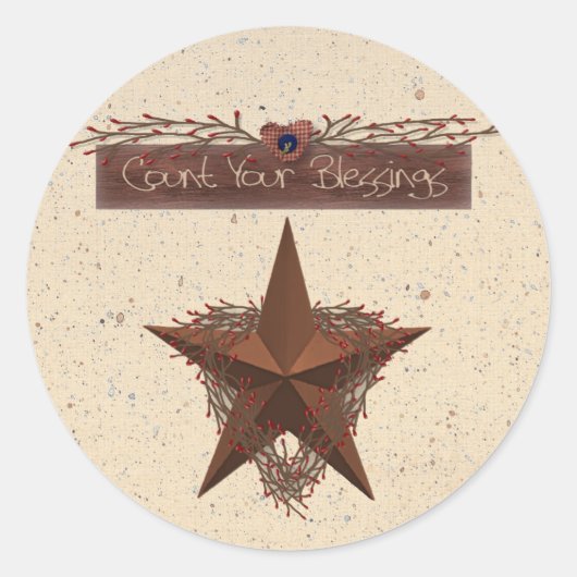 Graaf uw Sticker voor zegeningen (Voorkant)