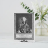 Graaf van St. Germain, beroemd alchemist, 1783 Briefkaart (Staand voorkant)