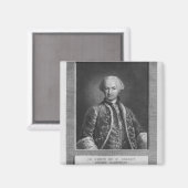 Graaf van St. Germain, beroemd alchemist, 1783 Magneet (Voorkant / Achterkant)