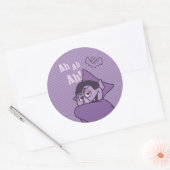 Graaf von Count - Ah Ah! Ronde Sticker (Envelop)