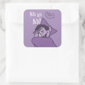 Graaf von Count - Ah Ah! Vierkante Sticker (Tas)