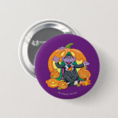 Graaf von Count | Halloween Pompoenen Ronde Button 5,7 Cm (Voorkant /achterkant)