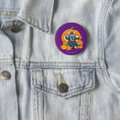 Graaf von Count | Halloween Pompoenen Ronde Button 5,7 Cm (In situ)