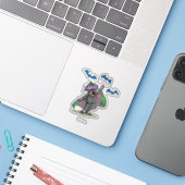 graaf von Count Sticker (Laptop met iPhone)