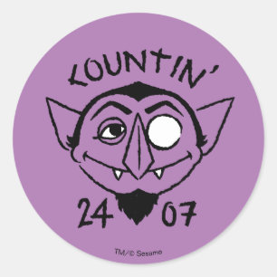 Graaf von Tel Logo Skate - Tellen 24/7 Ronde Sticker