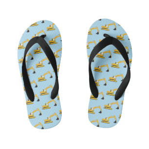 Graafmachine Bouwtrucks Kinder Teenslippers