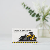 Graafmachine Bouwvoertuig Visitekaartje (Staand voorkant)