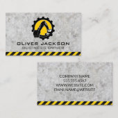 Graafmachine Bulldozer Arm | Bouw Visitekaartje (Voorkant / Achterkant)