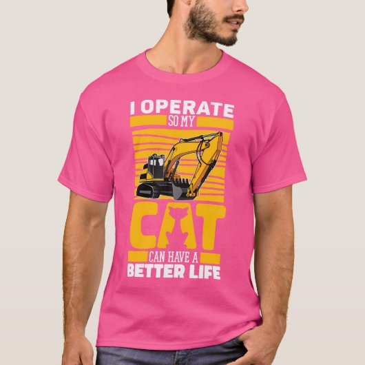 Graafmachine Cat Digger - Zware apparatuur graafma T-shirt (Voorkant)