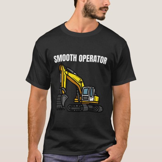 Graafmachine Driver Digger Operator T-shirt (Voorkant)