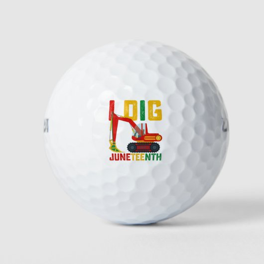 Graafmachine I Graven Juneteenth Kinder Golfballen (Voorkant)