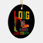 Graafmachine I Graven Juneteenth Kinder Keramisch Ornament (Rechts)