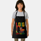 Graafmachine Ik Graaf Juneteenth Kinderen Schort (Insitu)