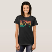 Graafmachine Retro Tekst Loader Backhoe Graafmachi T-shirt (Voorkant volledig)