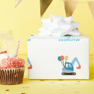 Graafmachine thema cadeaupapier