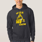 graafmachine voor werkpersoneel hoodie (Voorkant)