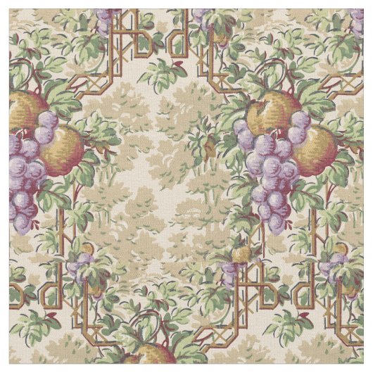  graafschap en fruittuin Trellis Pattern Stof (Close Up)