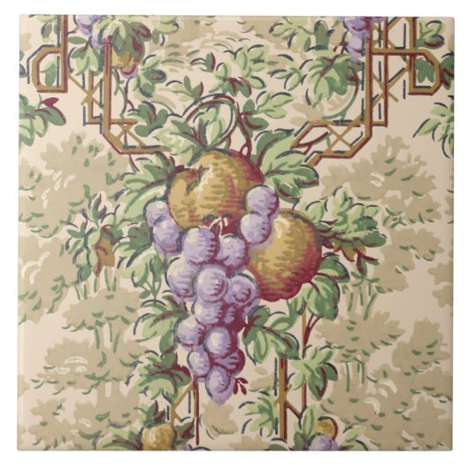  graafschap en fruittuin Trellis Pattern Tegeltje (Voorkant)